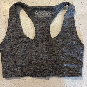 Zella Heathered Gray Racerback Sports Bra